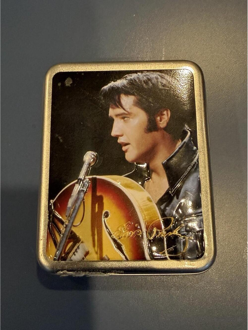 Vtg 2005 Complete Deck Of Elvis Playing Cards In Metal Tin By Elvis Enterprises